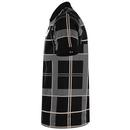 Hadrians Luke 1977 AOP Retro Check Polo Shirt B/E