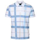 Hadrians Luke Men's Retro Denim Check Polo Shirt W