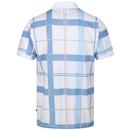 Hadrians Luke Men's Retro Denim Check Polo Shirt W