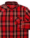 Heyday LUKE 1977 Retro Red Mix Check Flannel Shirt
