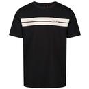 Luke Hopkins Retro Chest Stripe T-shirt in Black M770151