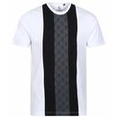 Luke 1977 Kane Retro Overprint Panel T-shirt in White and Black M750150