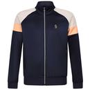 Luke Kas 3 Colour Block Track Jacket in Dark Navy M590333