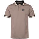 Makati Luke Honeycomb Textured Tipped Polo Shirt in Hardnut M771452 Main Photo