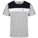 Luke Milko Pecker Stripe Panel Taped T-shirt in Grey