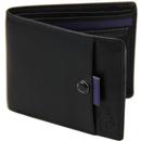 Miller LUKE Contrast Trim Leather Wallet (Black)