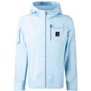 Luke Nepal Retro 90s Hooded Technical Jacket in Sky Blue M750758