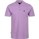Luke New Mead Mod Pique Polo Shirt in Lavender M451457