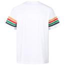 Rally Luke 1977 Retro Rainbow Sleeve Stripe Tee W