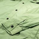 Seattle Luke 1977 Crinkled Nylon Shacket  (Sage)