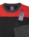 STFU LUKE 1977 Retro Mod Colour Block Wool Jumper