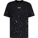Luke St Kitts 90s Baggy Era Relaxed Fit Paint Splash T-shirt in Black