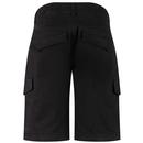 Suez Luke 1977 Workwear Style Cargo Shorts (Black)