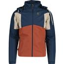 luke 1977 mens archie benyon colour block lightweight zip hooded jacket atlantic