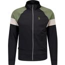luke 1977 mens kas 3 retro colour block zip track jacket black
