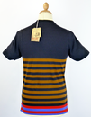 Turner Browne LUKE 1977 Retro Indie Stripe T-Shirt