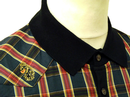 Heston LUKE 1977 60s Mod Check Knit Shirting Polo