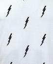 LUKE 10.6.1993 Retro Lightning Print T-shirt WHITE