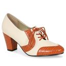 Agnes LULU HUN Retro Vintage 50s Shoes in Ivory
