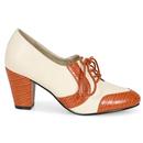 Agnes LULU HUN Retro Vintage 50s Shoes in Ivory