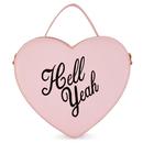 Lulu Hun Bina Hell Yeah Pink Heart Shaped Bag