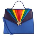Lulu Hun by Collectif Retro 70s Lara Rainbow Bag in Blue