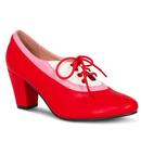 Lulu Hun Retro 50s Nada 2Tone High Heel Shoes in Red