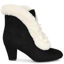 Tatiana LULU HUN Vintage 50s Winter Boots in Black