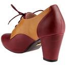 Vera LULU HUN Vintage 1940s Oxford Heels Burgundy