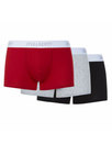 lyle and scott 3 pack boxer shorts red/black/grey