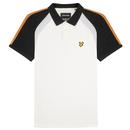 Lyle and Scott 3 Panel Polo Shirt in Vanilla