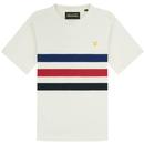 Lyle and Scott Archive Panel T-Shirt in Vanilla Ice