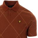 LYLE & SCOTT Retro Brushed Argyle Mod Polo Shirt