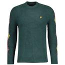 Lyle & Scott Argyle Sleeve Jumper in Teal KN2106V X311