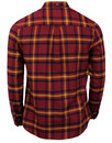 LYLE & SCOTT Retro Mod Plaid Check Flannel Shirt