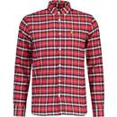 Lyle and Scott Check flannel Button Down Shirt in Borders Red