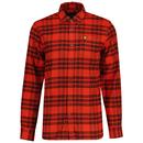 Lyle And Scott Check Flannel Button Down Shirt in Red LW1904V