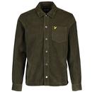 Lyle and Scott Retro Mod Cord Overshirt in Olive LW1905V  