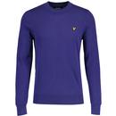 Lyle and Scott Cotton Crew Neck Jumper in Indigo KN2136V X568