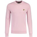 Lyle and Scott Cotton Crew Neck Jumper in Light Pink KN2136V X574