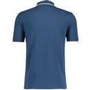 Lyle & Scott Retro Dashed Tipped Polo (Ink Blue)