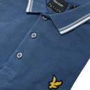 Lyle & Scott Retro Dashed Tipped Polo (Ink Blue)