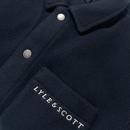 Lyle & Scott Embroidered Fleece Overshirt (Navy)