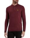 LYLE & SCOTT 60s Mod Long Sleeve Knitted Polo (C)