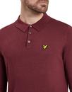 LYLE & SCOTT 60s Mod Long Sleeve Knitted Polo (C)