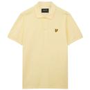 Lyle & Scott Men's Classic Mod Plain Pique Polo Shirt in Lemon