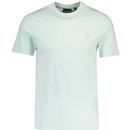 Lyle and Scott Superfine Tonal Logo T-shirt in Pale Aqua