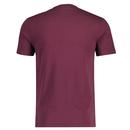 Lyle & Scott Men's Plain Golden Eagle Tee Burgundy