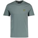 Lyle & Scott Men's Retro Plain Crew Neck T-shirt in Green Mercurial