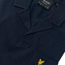 Lyle & Scott Retro Revere Collar Polo Shirt  Navy